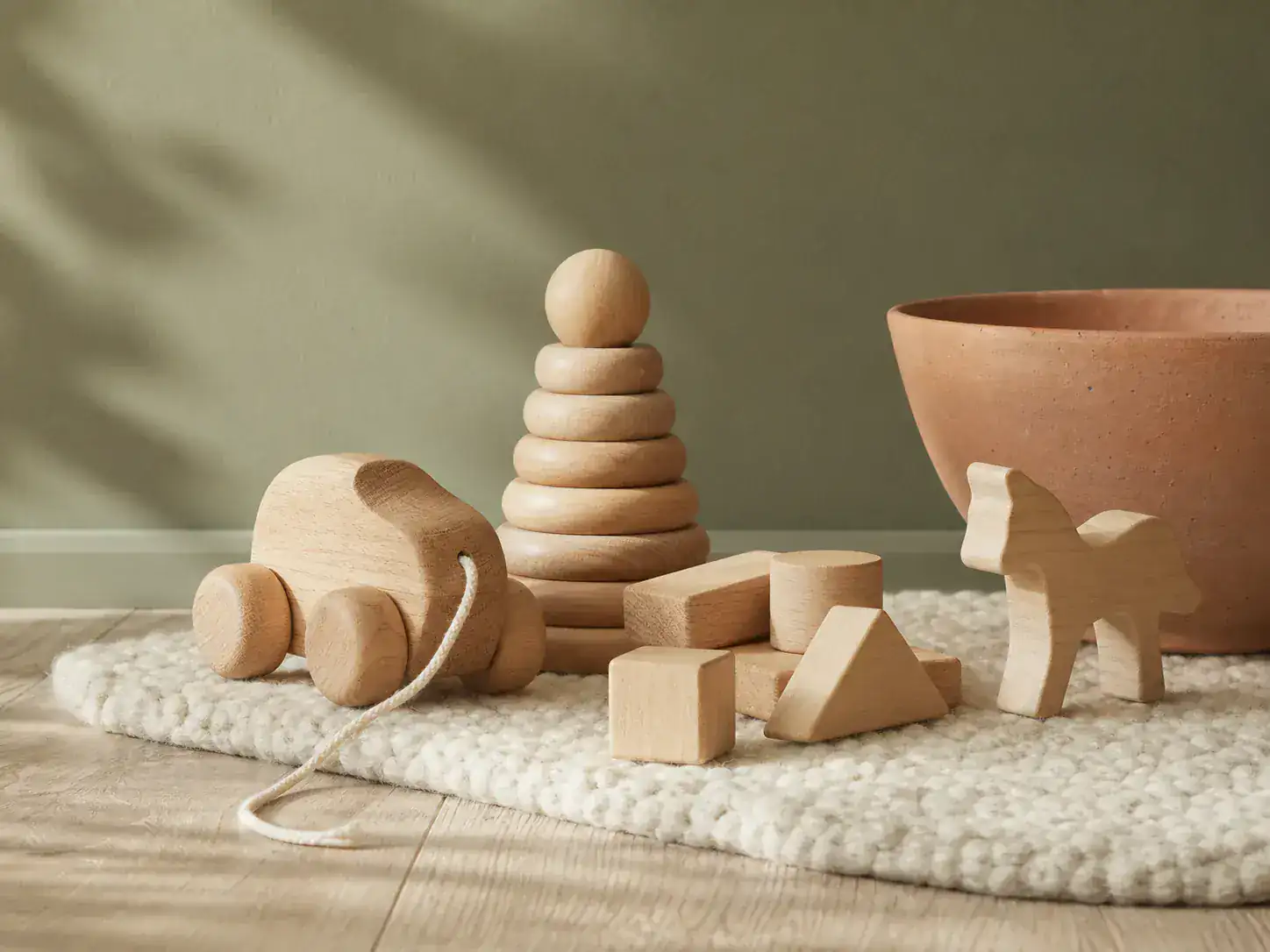 Wooden toys collection