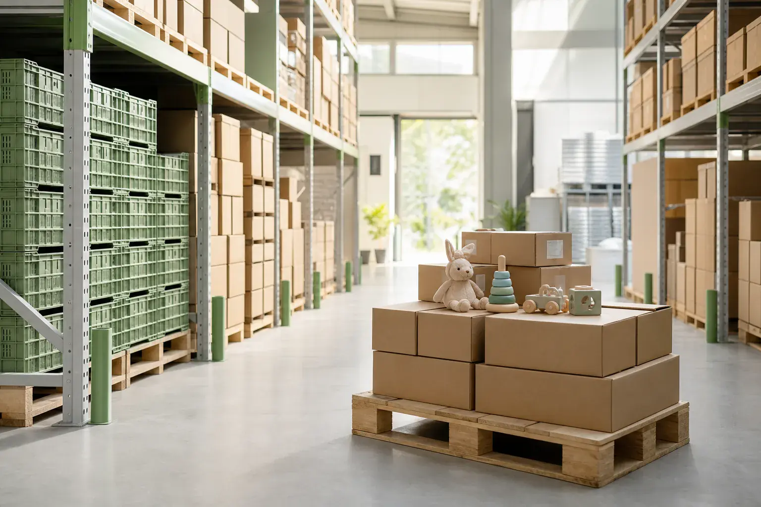 Wholesale baby toy cartons prepared for export planning