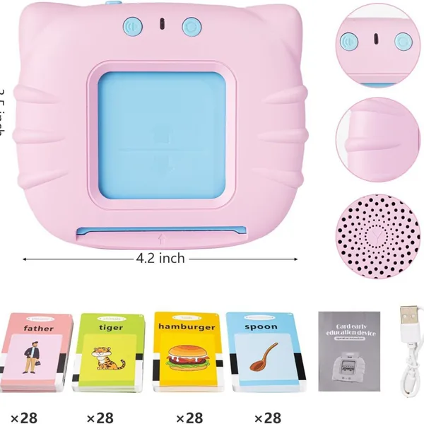 Russian + English Version Card-Based Early Learning Machine, Children's Educational and Enrichment E image 2