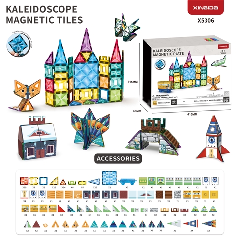 (GCC) Kaleidoscope Diamond-Patterned Colorful Window Magnets wholesale baby toy