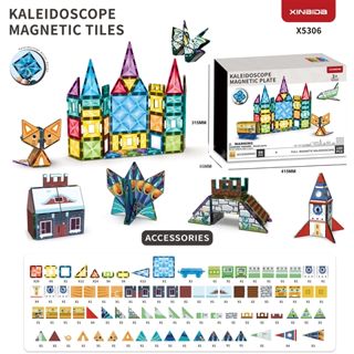 (GCC) Kaleidoscope Diamond-Patterned Colorful Window Magnets