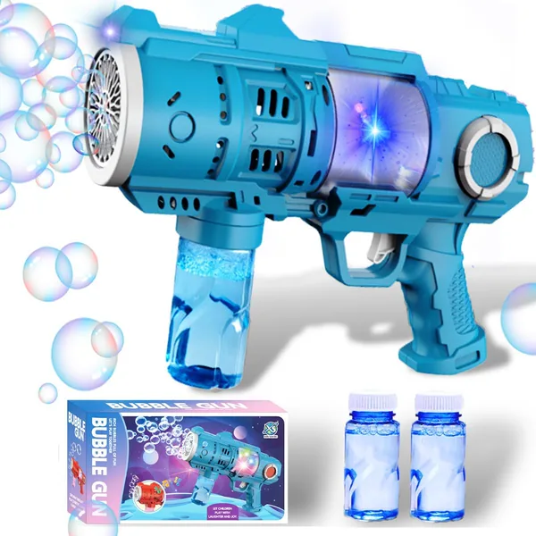 20 Hole Electric Bubble Gun with Light image 2