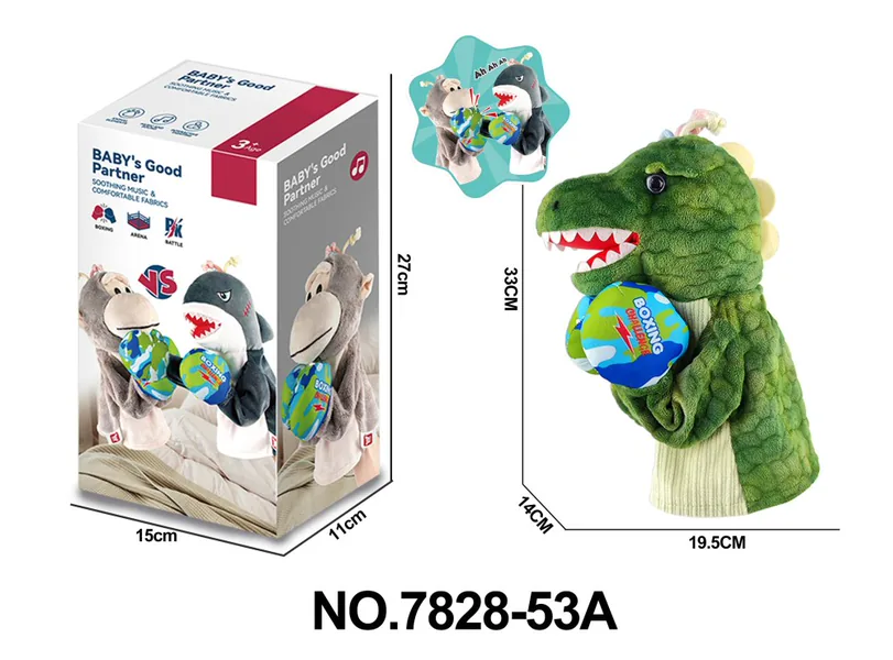 Xule Plush Dinosaur Boxer—Interactive Parent-Child Toy, squeeze-format and Educational Toy, Plush Toy