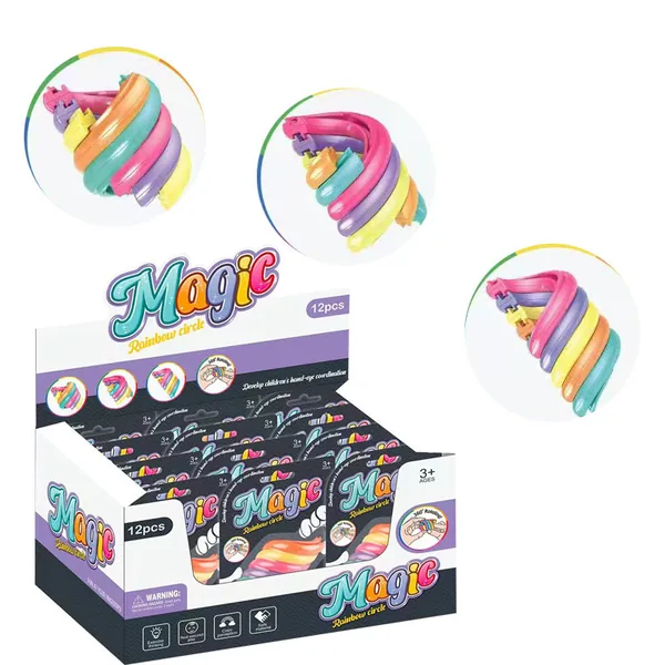 Rainbow Spinning Ring squeeze-format(24PCS/BOX)