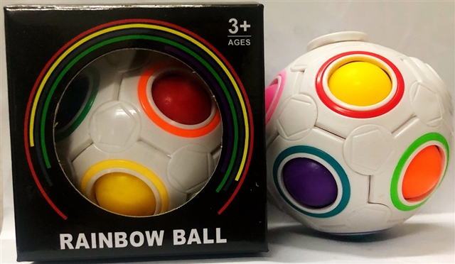 12-Hole Rainbow squeeze-format Spinning Ball