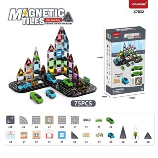 City Transportation Series Mini Magnetic Tiles