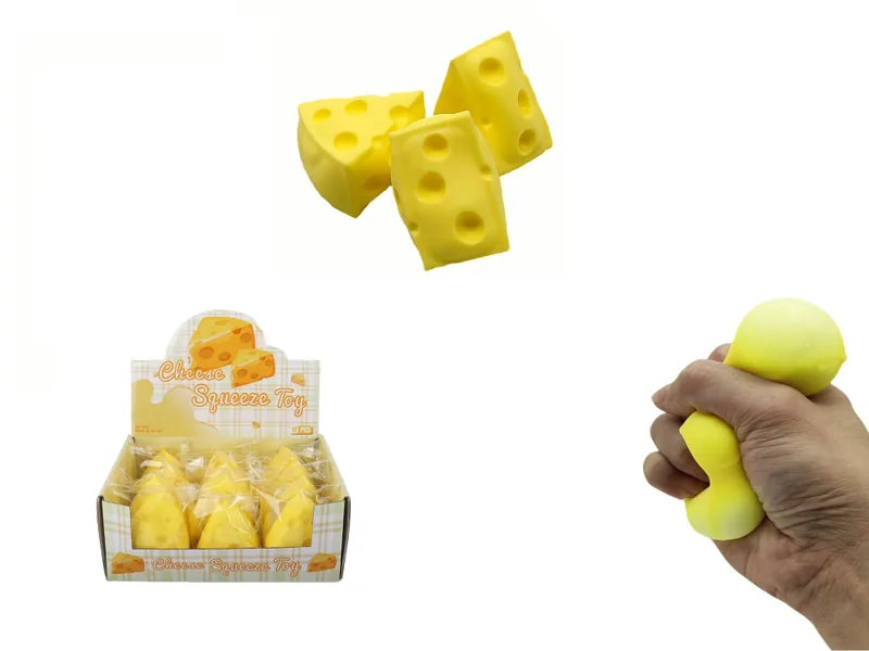 Squeeze and Squish Fun: squeeze-format Toys (Flour & Cheese), 12-Piece Display Box (Pretend Play Toys