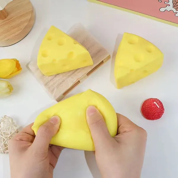 Squeeze and Squish Fun: squeeze-format Toys (Flour & Cheese), 12-Piece Display Box (Pretend Play Toys image 3