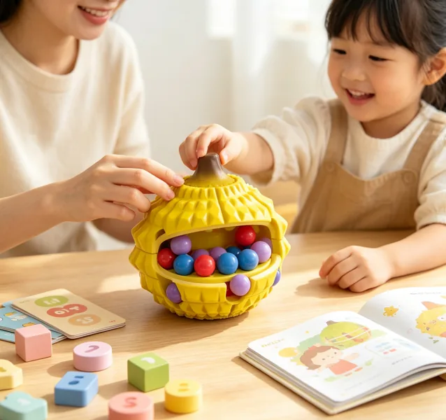 Durian Magic Bean Fruit Cube squeeze-format Finger Spinner image 5
