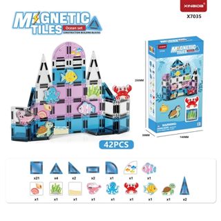 Ocean Series Mini Magnetic Tiles