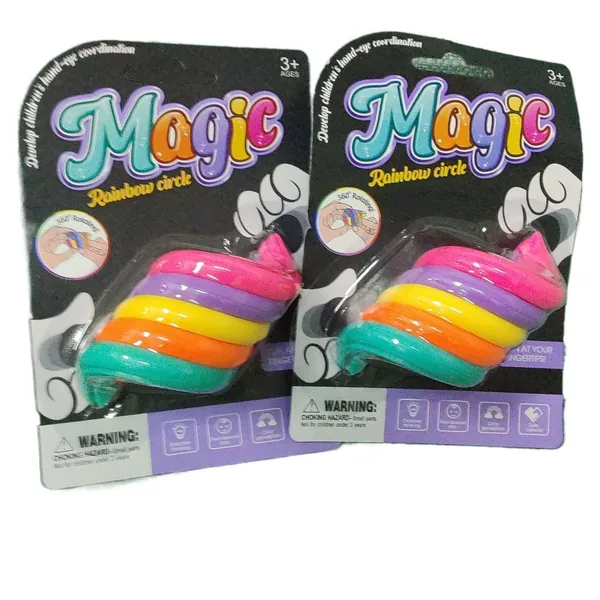 Rainbow Spinning Ring squeeze-format(24PCS/BOX) image 3