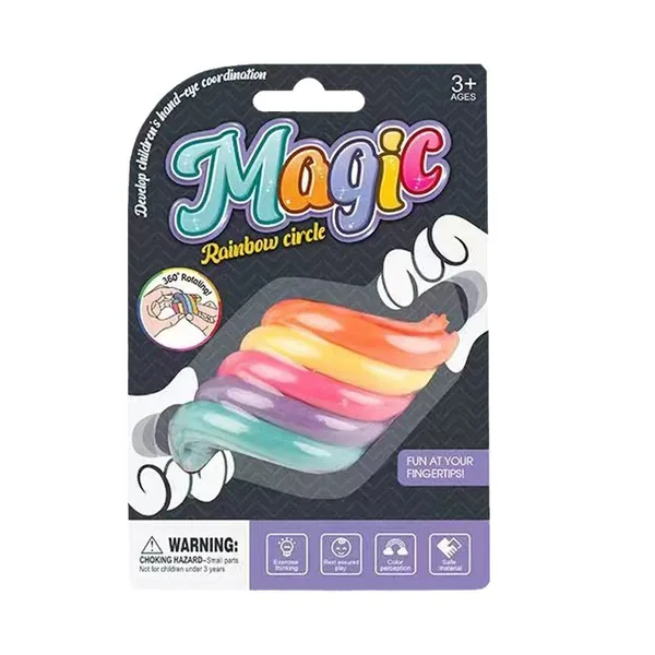 Rainbow Spinning Ring squeeze-format(24PCS/BOX) image 2
